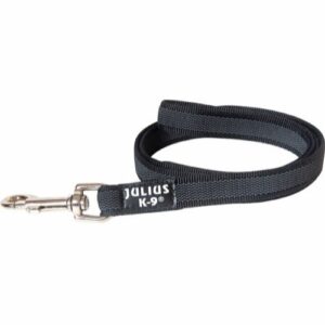 Julius K9 Gummiert Kobbel 14mm bredde med håndtak