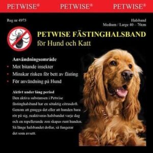 Petwise flåtthalsbånd 40-70 cm