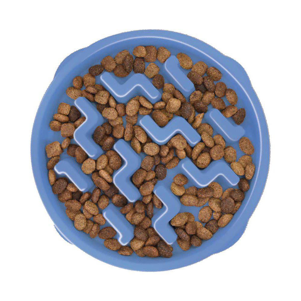 OH Matskål Fun Feeder Slow Bowl Spis-Sakte-Skål Blå