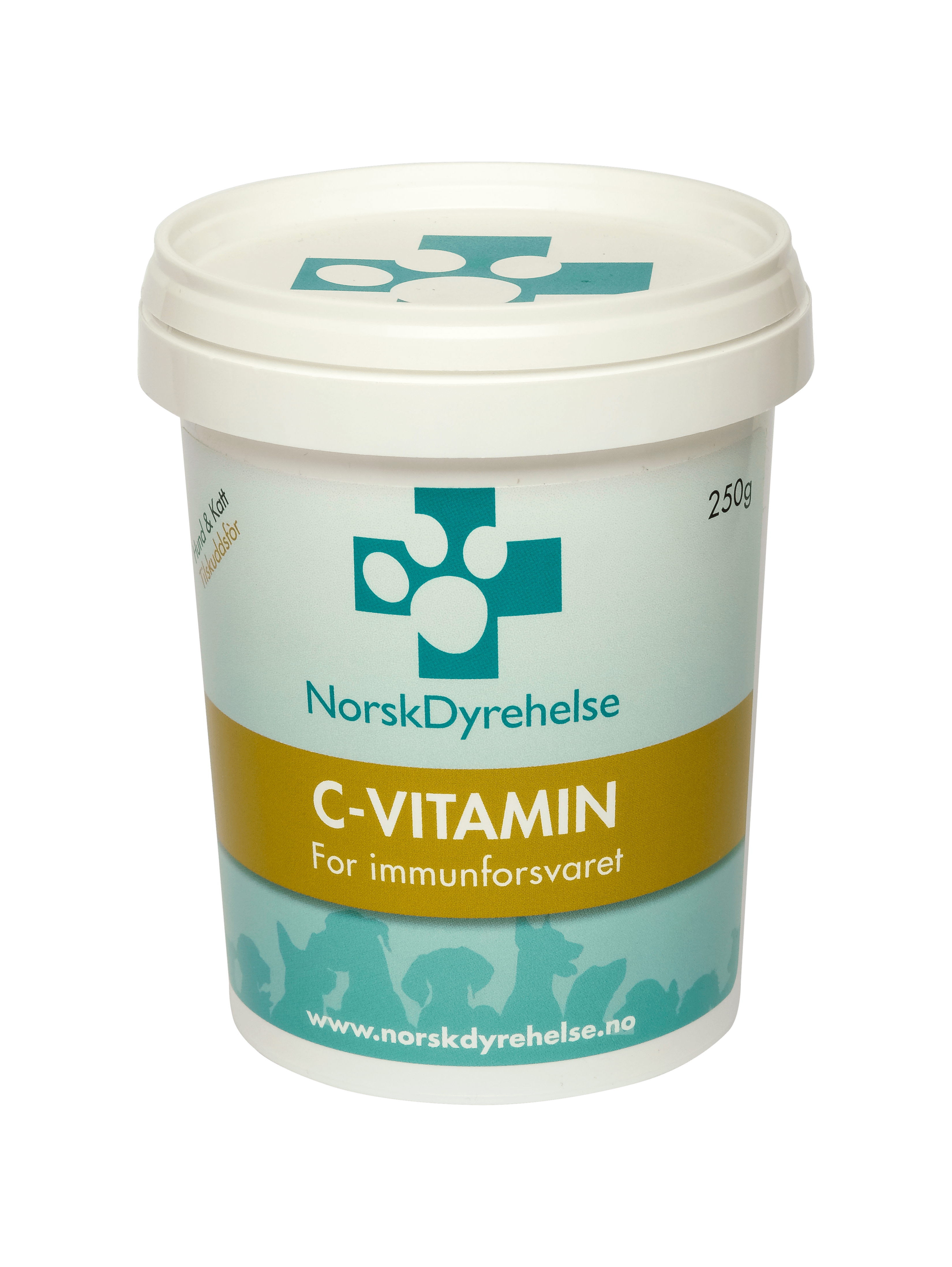 Norsk Dyrehelse C-Vitamin Kosttilskudd Hund & Katt 250 gr