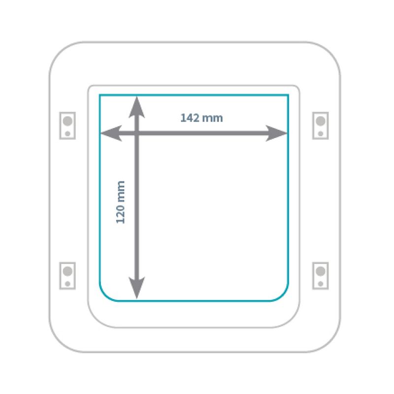 Kattedør Sureflap for Chip 14.2x12 Cm