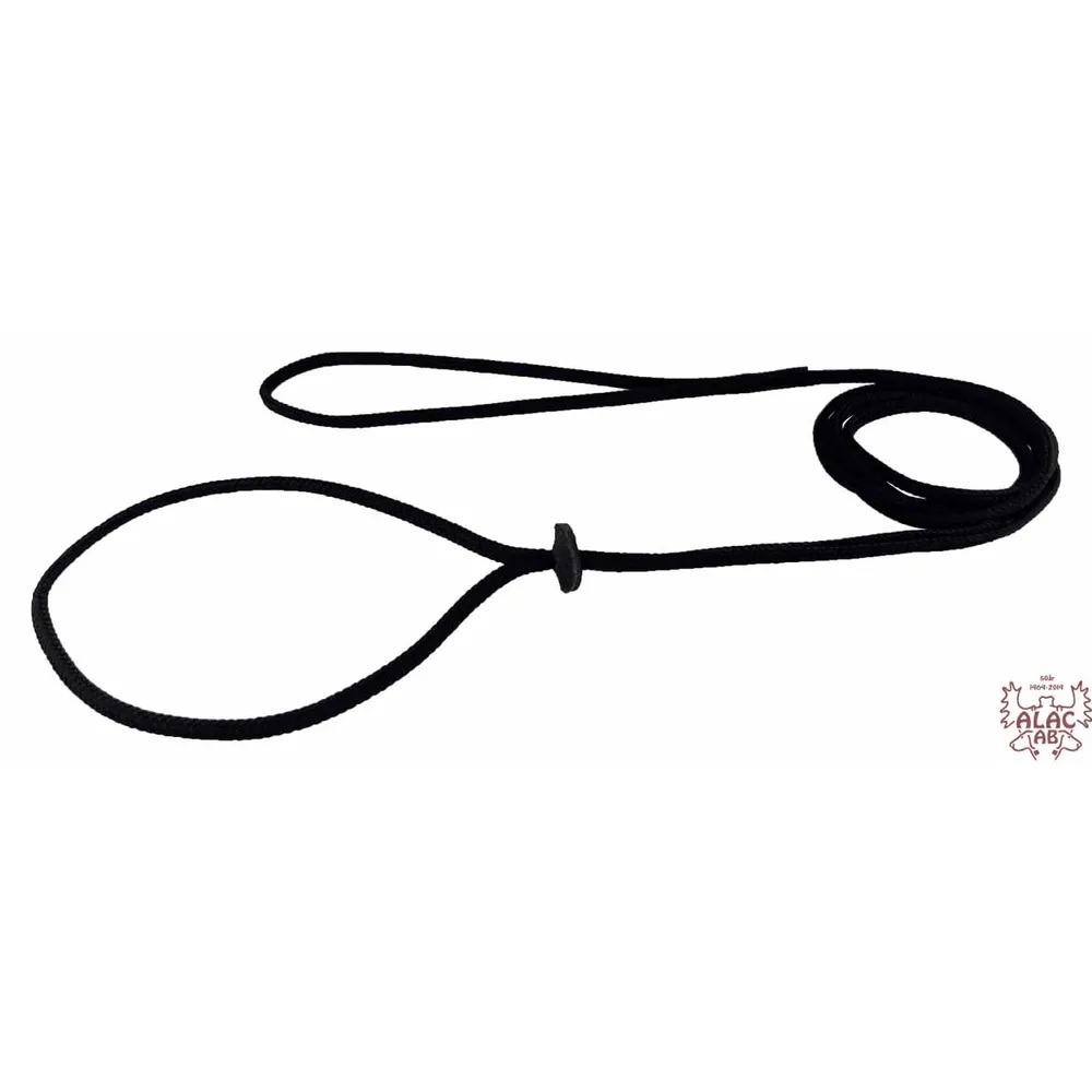 Alac Utstillingskobbel Rund Polyester 6 mm x 160 cm Flere farger - Svart X