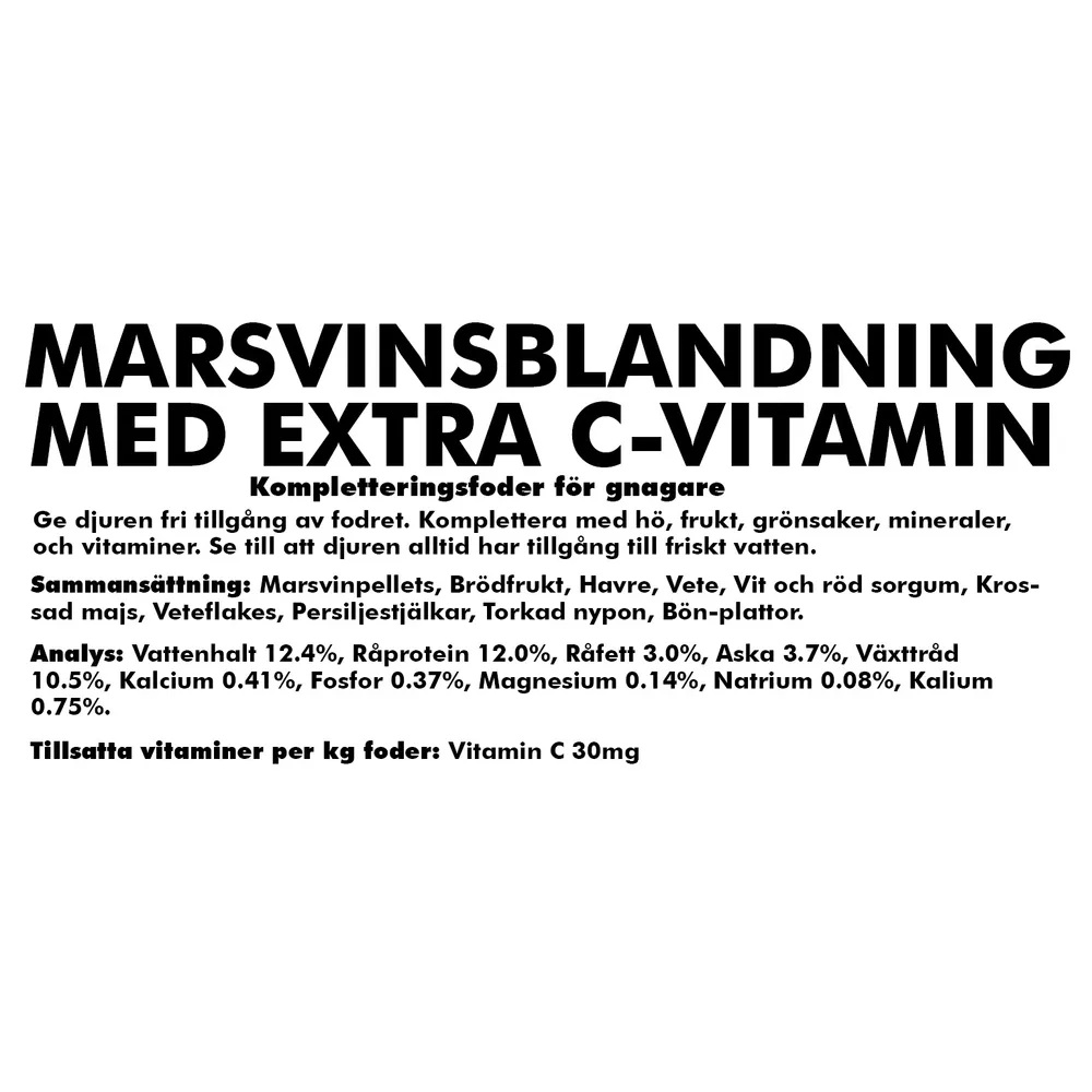 Bello Marsvinspellets med C-vitamin