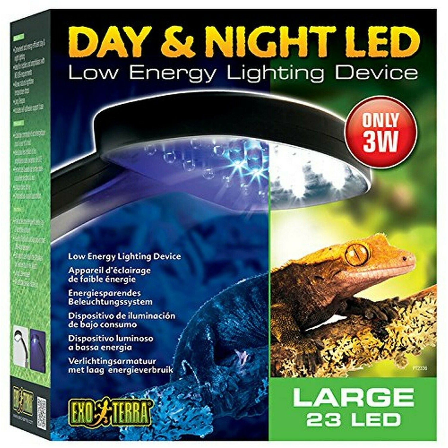 Exo Terra Dag - Natt LED 3W 22 Vita-2 blå LED