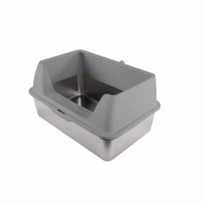 Kattetoalett Stainless Steel Grå