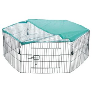 Trixie Utendørs løpegård for smådyr med netting Ø116 x H38 cm