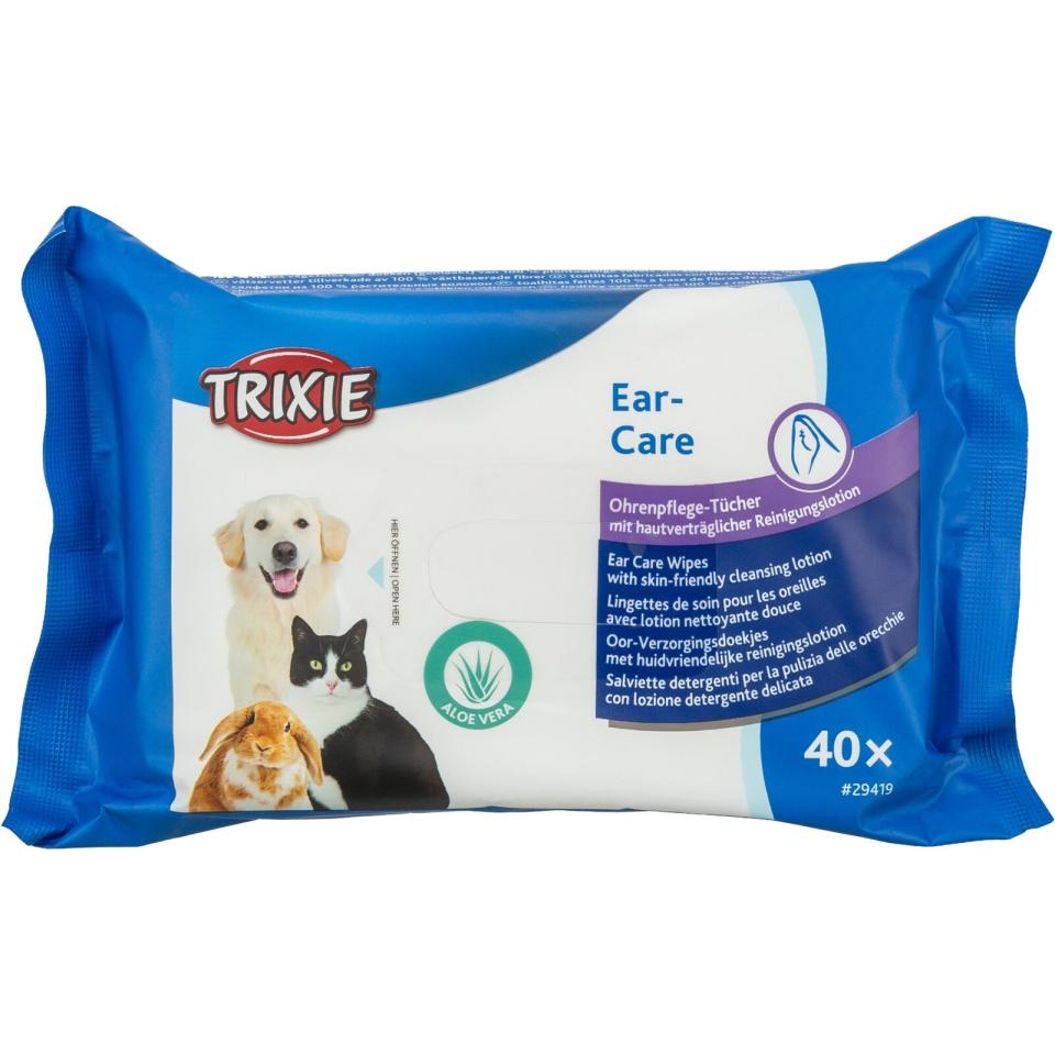 Trixie Våtservietter for ørepleie