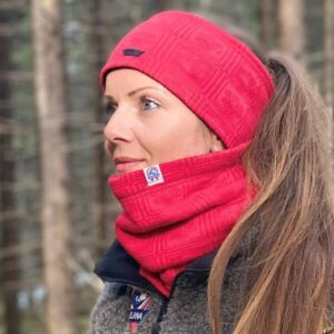 Canelana Hals Merinoull m/fleecefôr RANA Potemønster