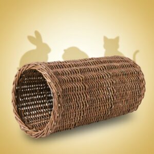 Wicker tunnel for rabbits ø 20x38cm