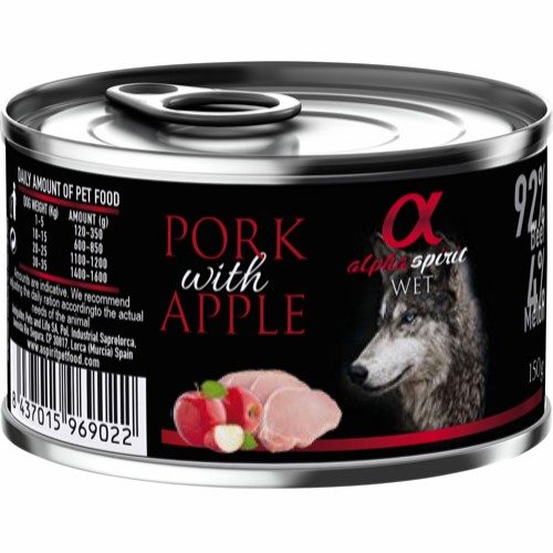 Alpha Spirit grisekjøtt med eple-monoprotein