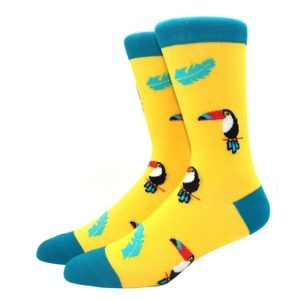 Tucan sokk i gul og blå
