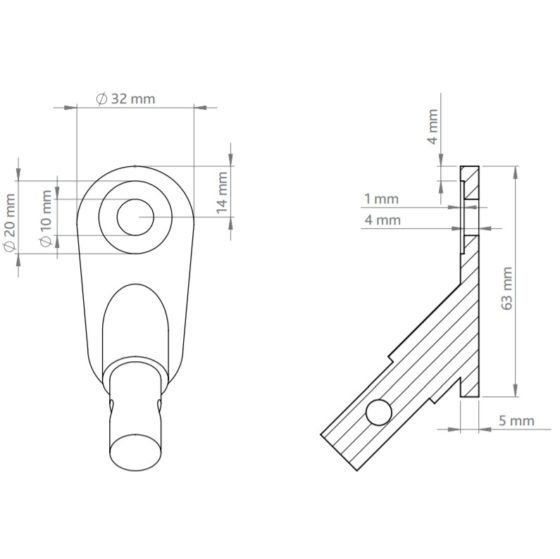 technical drawing sykkelfeste trixie