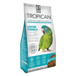 Tropican fullfôrpellets,Lifetime formula for papegøyer 820 gr