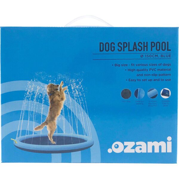 Fontenematte Dog Splash pool blå