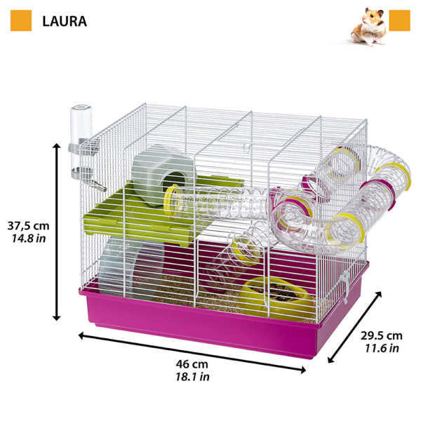 Hamsterbur Laura Bianca Gabbia