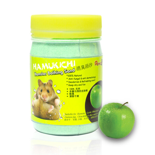 Hamukichi hamster badesand med eplelukt 400g - Bilde 2