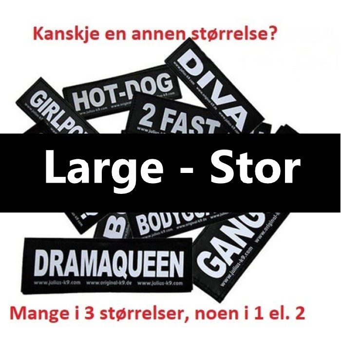 Label-merke Julius K9 Large borrelås Large