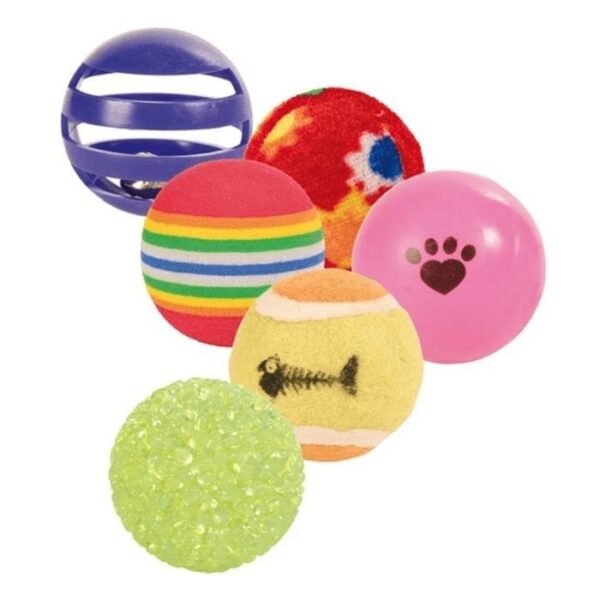 6 pk assorterte baller ø3,5-4cm