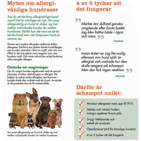 Allergenius Spesialsjampo Katt – reduserer mengden allergen - Bilde 5