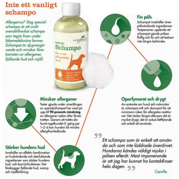 Allergenius Spesialsjampo Katt – reduserer mengden allergen - Bilde 3