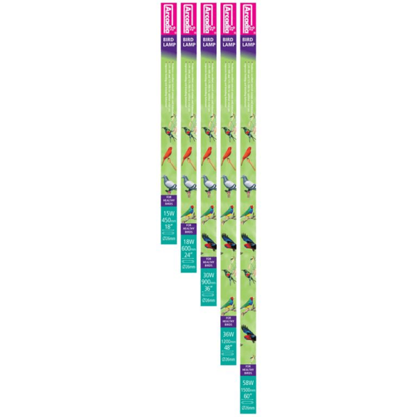 Fuglelysrør Arcadia 2.4UVB 12UVA