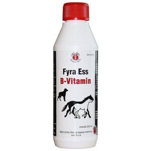 Fyra Ess/fire ess B-Vitamin, 4 flaskestørrelser