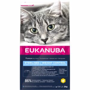 Eukanuba Cat Adult Sterilised & Weight Control Chicken 2kg