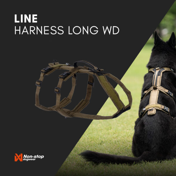 Non-Stop Dogwear Line Harness Long WD Lang Hundesele