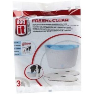 Kullfilter Fresh & Clear 3 stk. Passer til Dogit vannfontene 6 liter