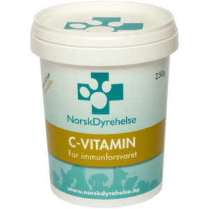 Norsk Dyrehelse C-Vitamin Kosttilskudd Hund & Katt 250 gr