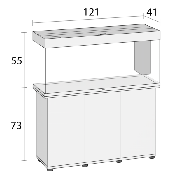 Juwel Akvariebord SBX 240 121x41x73cm