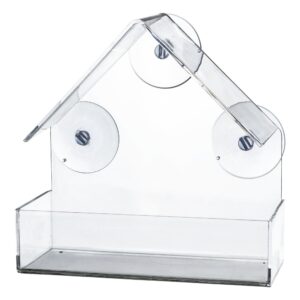 Utefuglautomat til vindusrute m/sugekopper 225ml 15x15x6cm