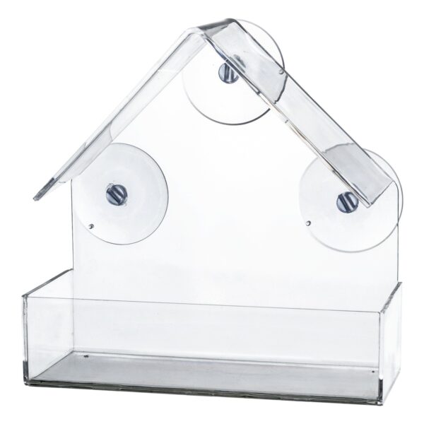 Utefuglautomat til vindusrute m/sugekopper 225ml 15x15x6cm