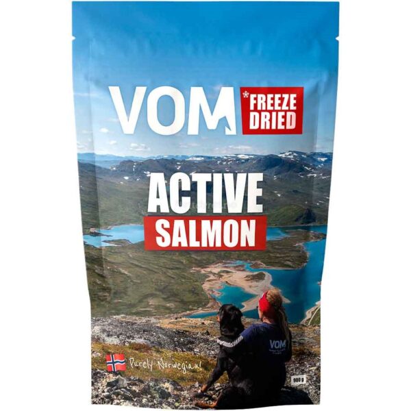 Vom og Hundemat frysetørket Active med laks