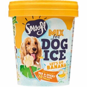 Smoofl Dog Ice Mix Hundeiskrem Banan